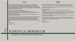 Desktop Screenshot of karincamimarlik.com